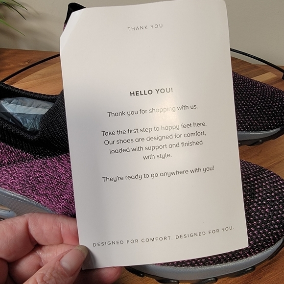 NEW Hyper Purple Black Comfy Memory Foam Slip On Sneakers Size 9 - Picture 14 of 17